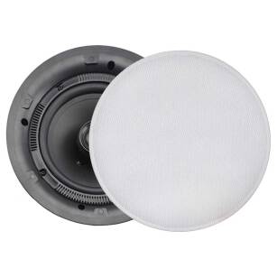 MS-CL602 6" Super Flush Speaker Pair - White Magnetic Grilles