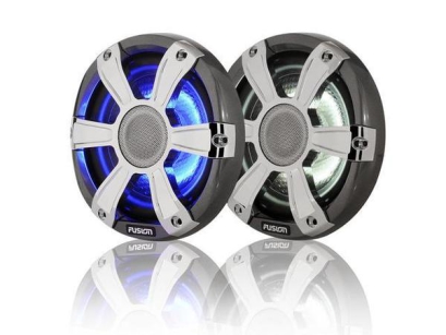 8,8 "330 WATT Coaxial Sports Chrome Marine głośnik z diodami LED